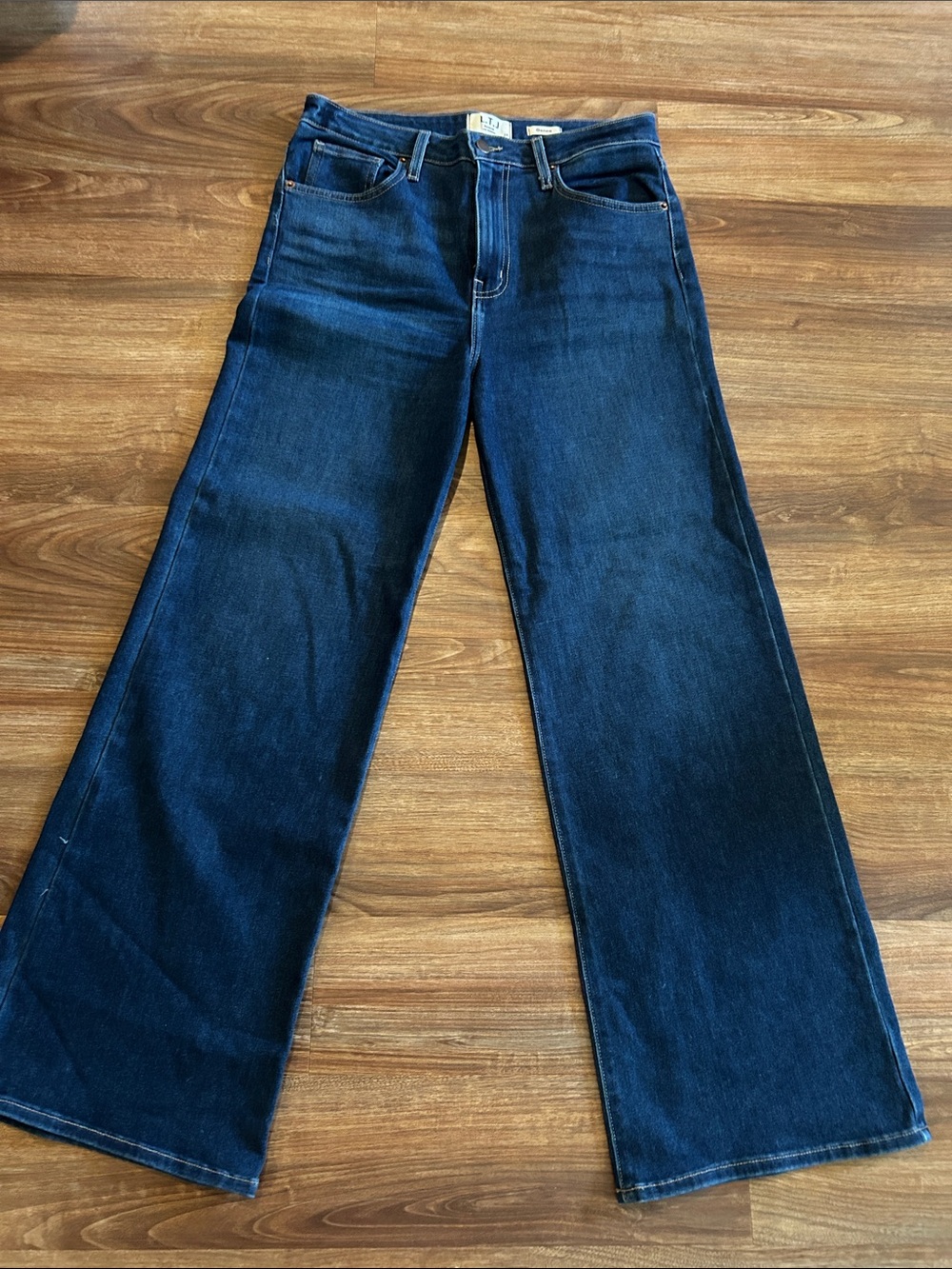 High-Rise Wide-Leg Women's Jeans in Deep Indigo